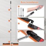 24" Heavy Duty Push Broom for Outdoor Cleaning