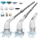 Cordless Electric Spin Scrubber with 8 Brush Heads