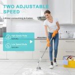 Cordless Electric Spin Scrubber with 8 Brush Heads