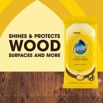 Pledge Wood Wipes, Lemon Scent, 24 Count