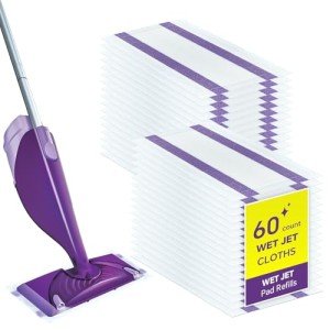 60 Count Swiffer WetJet Disposable Mop Pad Refills