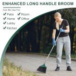 4-Piece Heavy Duty Indoor/Outdoor Commercial Broom Set