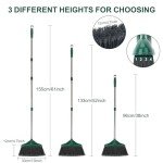 4-Piece Heavy Duty Indoor/Outdoor Commercial Broom Set