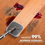 BOMIDI Spin Mop & Bucket with 4 Microfiber Pads