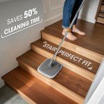 BOMIDI Spin Mop & Bucket with 4 Microfiber Pads