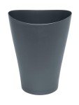 Rubbermaid Spa Works Small Gunmetal Blue Wastebasket