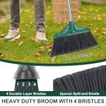 4-Piece Heavy Duty Indoor/Outdoor Commercial Broom Set