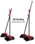 Broom and Dustpan Set with Long Handle
