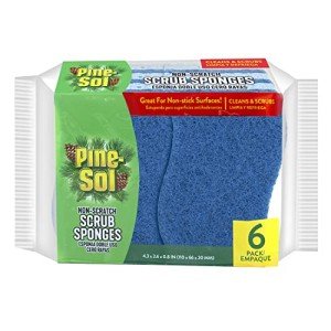 Pine-Sol Non Scratch Double-Sided Scrub Sponges - 6 Pack