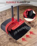 Broom and Dustpan Set with Long Handle