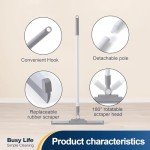 Yocada Adjustable Rubber Floor Squeegee Broom
