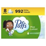 Puffs Plus Lotion Facial Tissues, 8 Box Pack