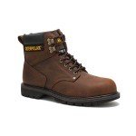Men's Steel Toe Work Boot - Dark Brown, Size 9.5