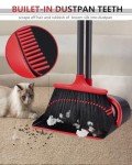 Broom and Dustpan Set with Long Handle