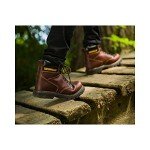 Men's Steel Toe Work Boot - Dark Brown, Size 9.5