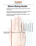 Tusko Products Nitrile Rubber Cleaning Gloves, XL