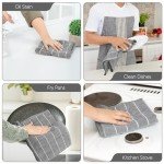 Microfiber Cleaning Cloths - 8 Pack, Grey