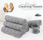 Microfiber Cleaning Cloths - 8 Pack, Grey