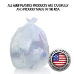 Aluf Plastics 10 Gallon Trash Bags - 1000 Pack