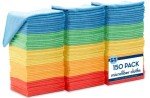 150 Pack Microfiber Cleaning Cloths – Reusable and Versatile