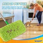 KEEPOW Reusable Mop Pads for Swiffer Sweeper - 4 Pack