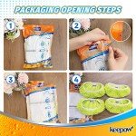 KEEPOW Reusable Mop Pads for Swiffer Sweeper - 4 Pack