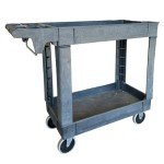 Heavy Duty Polypropylene Utility Cart - 2 Tier