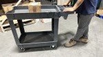 Heavy Duty Polypropylene Utility Cart - 2 Tier