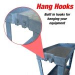 Heavy Duty Polypropylene Utility Cart - 2 Tier