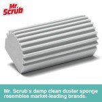 4 Pack Reusable Damp Dusting Sponges - Grey