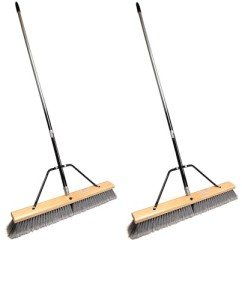 Heavy Duty 24" Multi-Surface Push Broom (2 Pack)