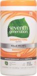 Seventh Generation Lemongrass Disinfecting Wipes, 70 Count