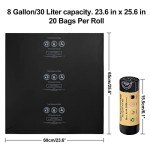 40 Count Heavy Duty 8 Gallon Toilet Bags