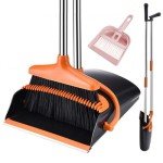 Long Handle Broom and Dustpan Set for Cleaning