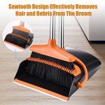 Long Handle Broom and Dustpan Set for Cleaning