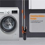 Long Handle Broom and Dustpan Set for Cleaning