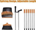 Long Handle Broom and Dustpan Set for Cleaning