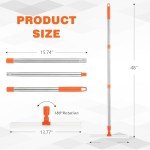 Heavy-Duty Floor Squeegee with Long Handle