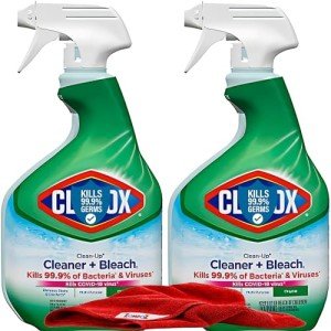 Multi-Surface Bleach Spray and Microfiber Cloth Set