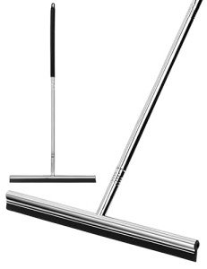 59" Stainless Steel Floor Squeegee with Rubber Blade