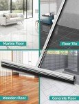 59" Stainless Steel Floor Squeegee with Rubber Blade