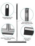 59" Stainless Steel Floor Squeegee with Rubber Blade