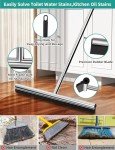 59" Stainless Steel Floor Squeegee with Rubber Blade