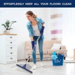 17.5" Heavy Duty Floor Squeegee with 62" Handle