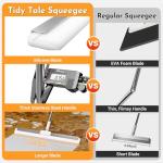 65" Floor Squeegee for Quick Pet Hair Removal