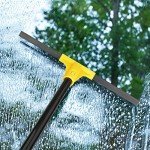 18'' Rubber Squeegee Broom with 60'' Handle