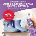 Lysol Disinfectant Spray, Lavender & Cotton Blossom, 19 Oz