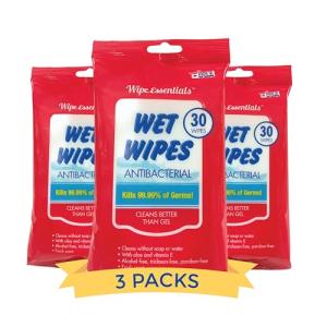 WipeEssentials Hand Sanitizer Wipes - 90 Count Packs