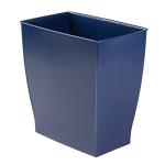 Small Blue Bathroom Trash Can for Home or Office