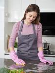 Skin-Friendly Dishwashing Gloves - 3 Pairs, Medium